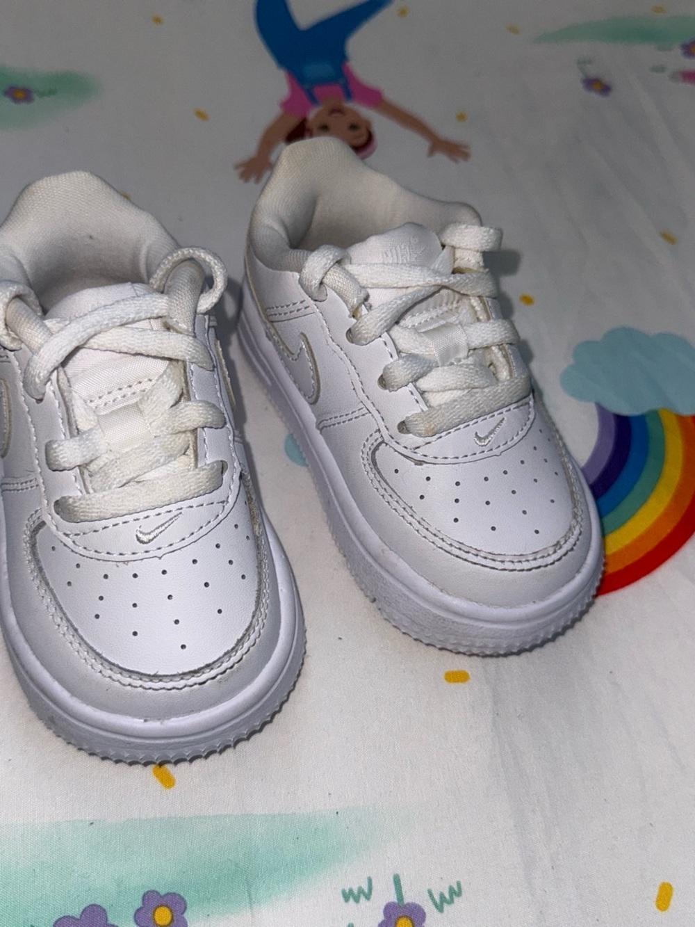 Nike all white White Kids Athletic Sneakers - Classic Low-Top